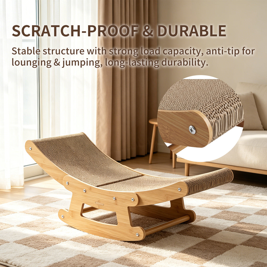 Rocking Lounge Chair Cat Scratcher