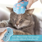 Cat relaxing while being brushed with the Paw Mist brush