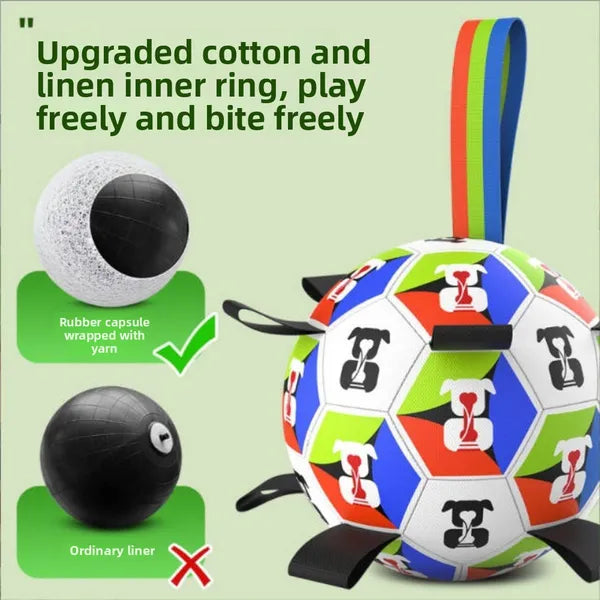 Grab-Tab Soccer Ball for Dogs