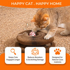 Fold & Play Cat Scratcher with Bell Ball