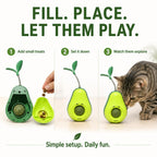 Avocado Wobble Cat Toy with Catnip Ball