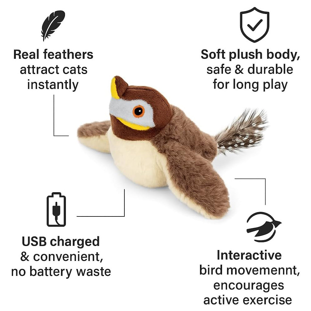 Chirping Bird Cat Toy (Rechargeable)
