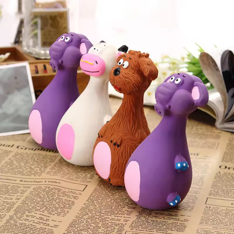 Squeaky Latex Pals for Dogs (4-Pack)