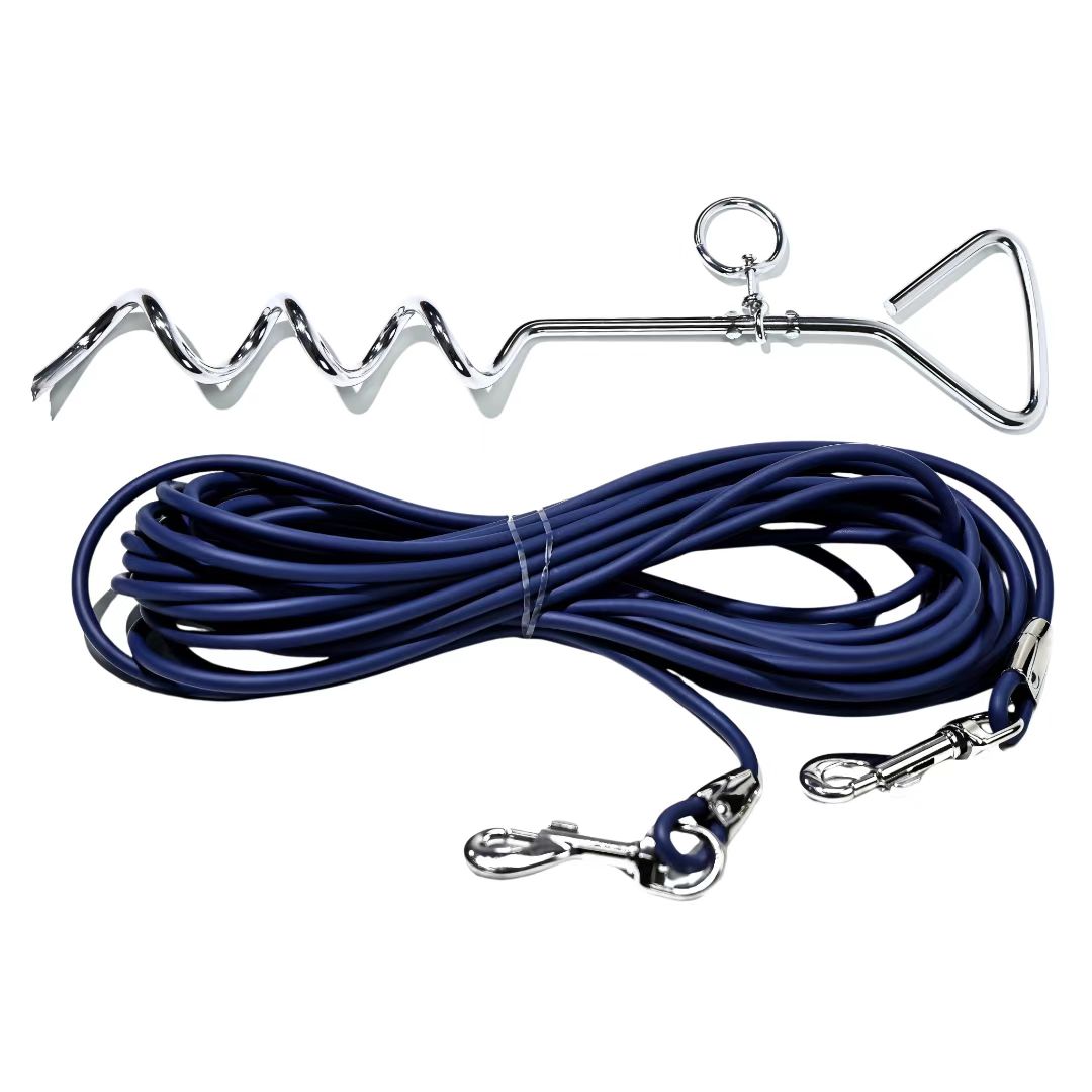 30 ft Yard & Camping Tie-Out with Ground Stake