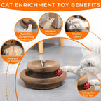 Fold & Play Cat Scratcher with Bell Ball