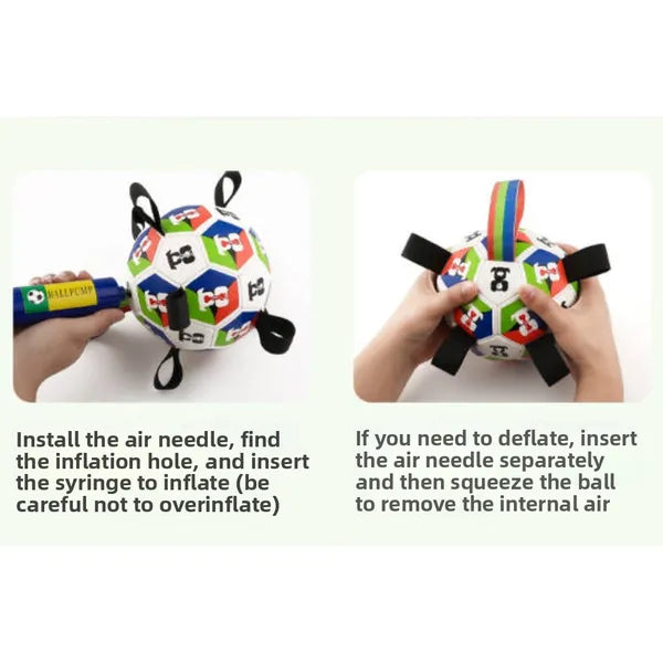 Grab-Tab Soccer Ball for Dogs