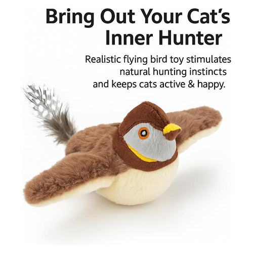Chirping Bird Cat Toy (Rechargeable)