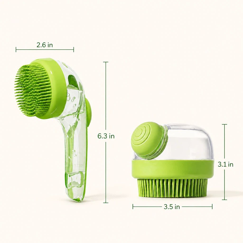 Soap-Dispensing Bath Brushes (2-Pack)