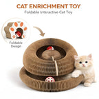 Fold & Play Cat Scratcher with Bell Ball