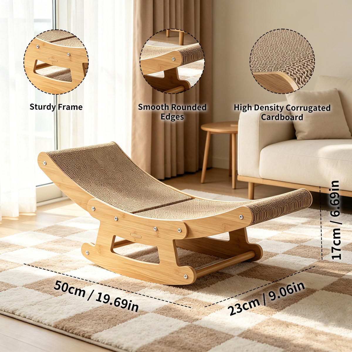 Rocking Lounge Chair Cat Scratcher