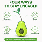 Avocado Wobble Cat Toy with Catnip Ball