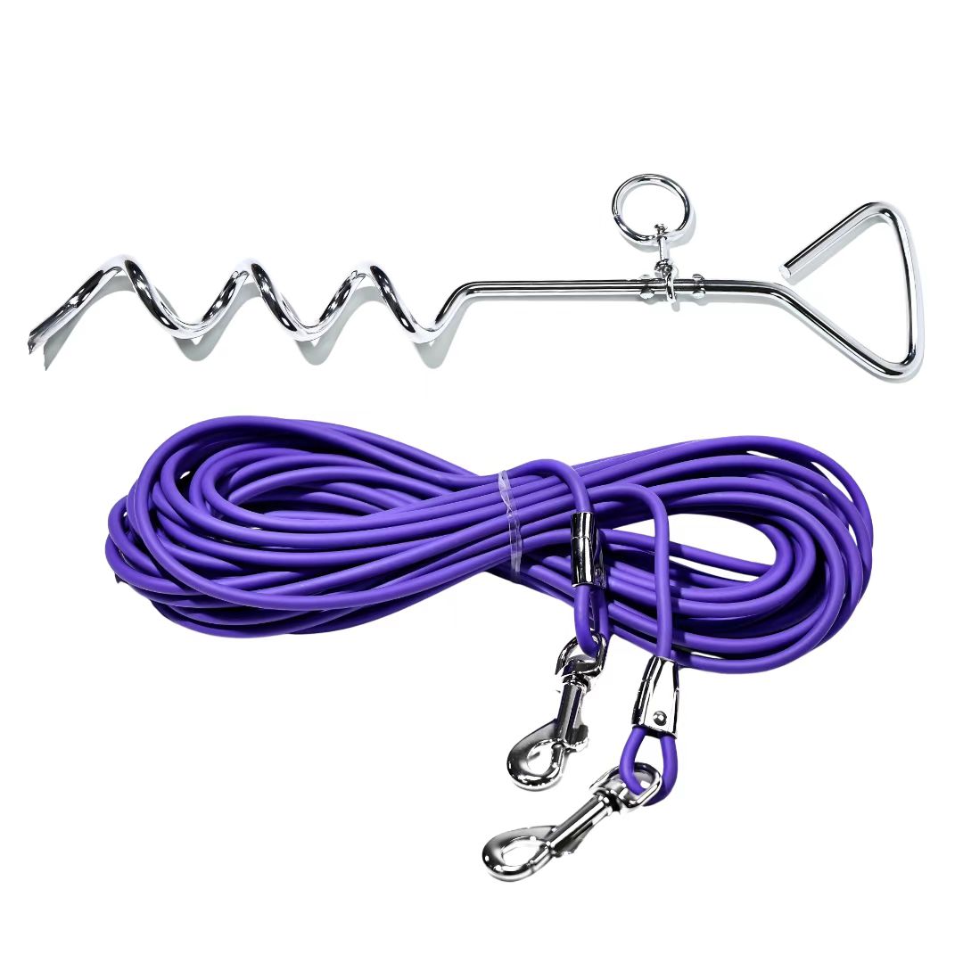 30 ft Yard & Camping Tie-Out with Ground Stake