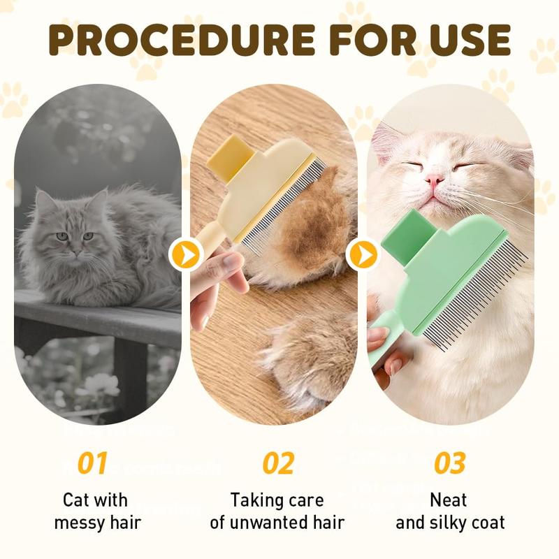 Self-Cleaning Slicker Comb for Cats & Dogs