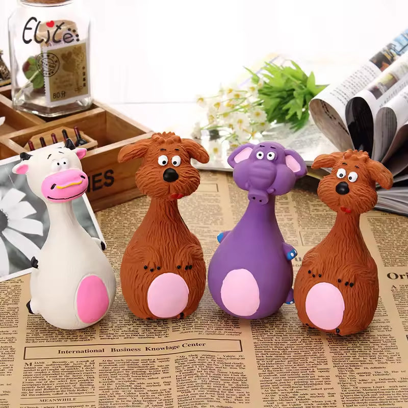 Squeaky Latex Pals for Dogs (4-Pack)