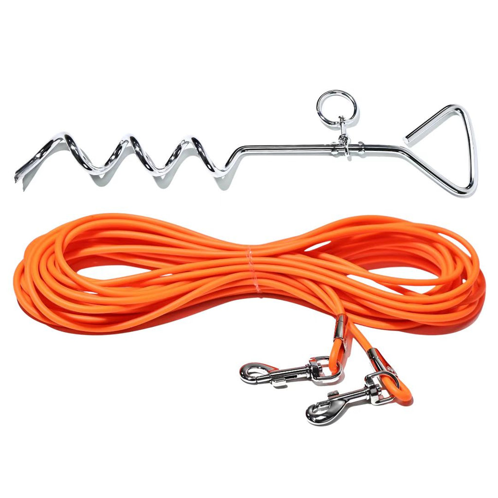 30 ft Yard & Camping Tie-Out with Ground Stake