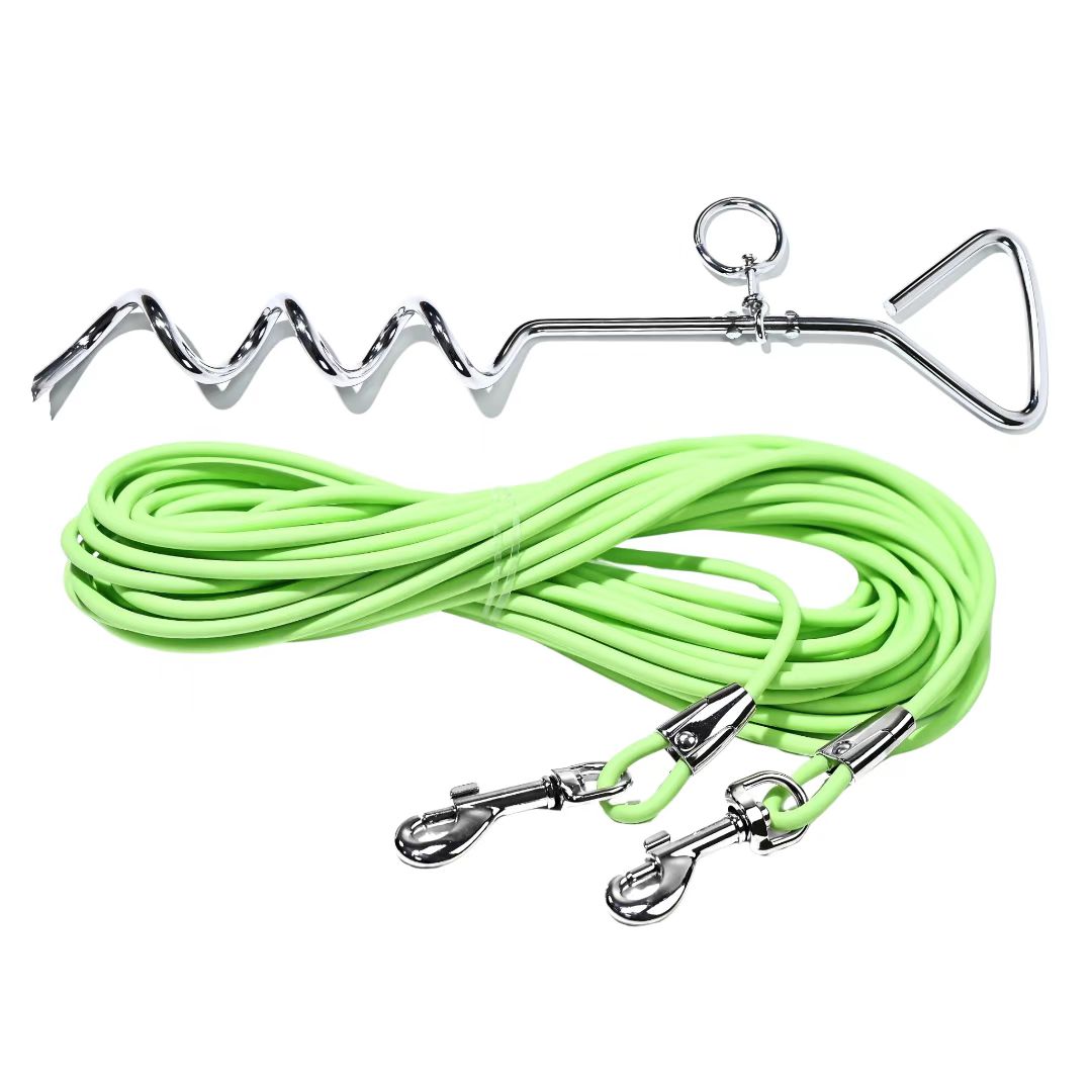 30 ft Yard & Camping Tie-Out with Ground Stake