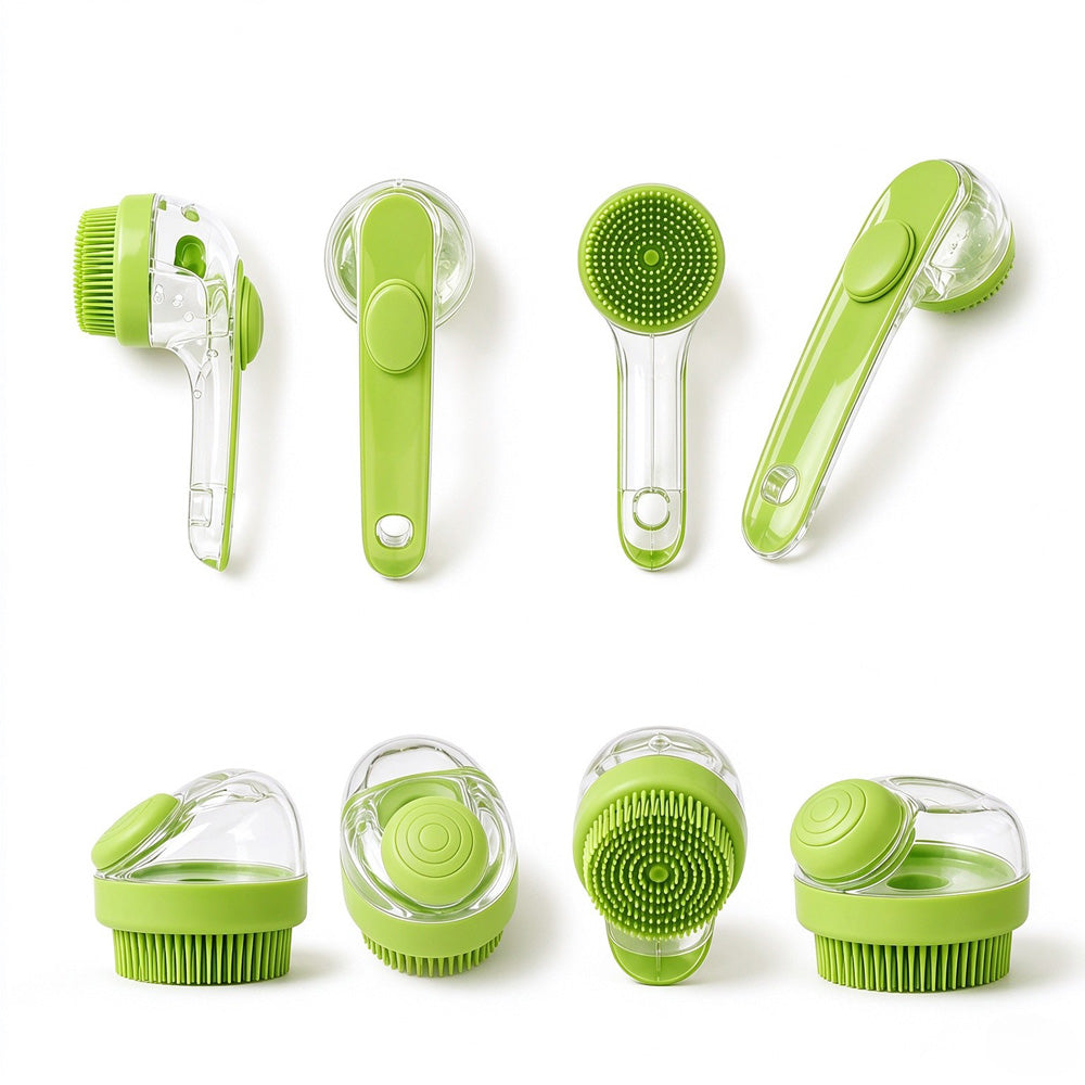Soap-Dispensing Bath Brushes (2-Pack)