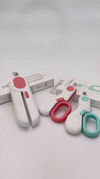 LED cat nail clippers shown up close